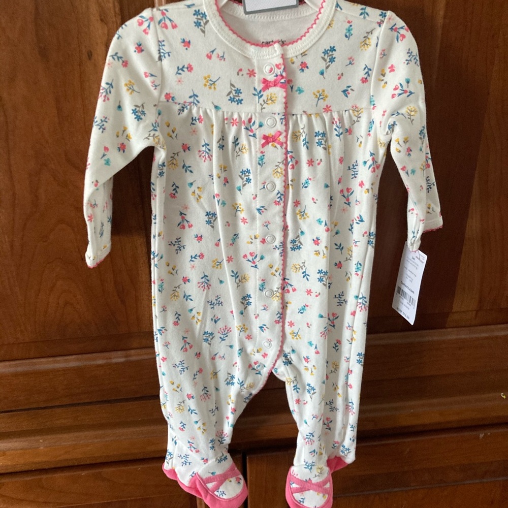 New Cárter Baby Girl Pijamas Size 3m